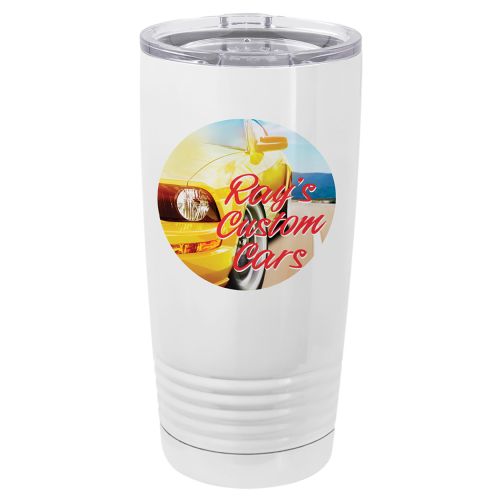 20oz Polar Camel Vacuum Insulated Sublimatable Tumbler with Clear Lid
