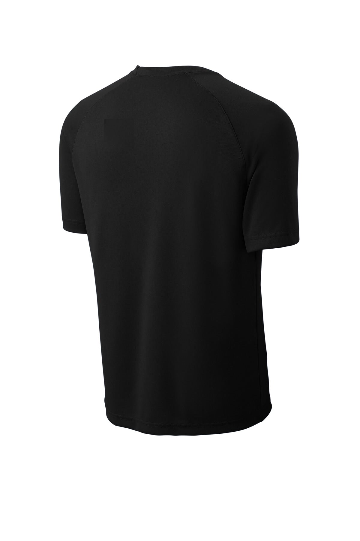 Sport-Tek Dry Zone Short Sleeve Raglan T-Shirt T473 - Black - Back (flat)