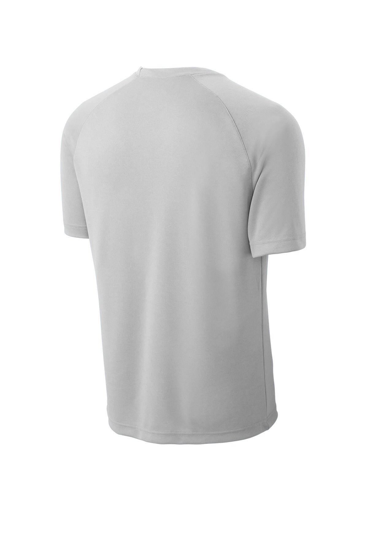 Sport-Tek Dry Zone Short Sleeve Raglan T-Shirt T473 - Silver - Back (flat)