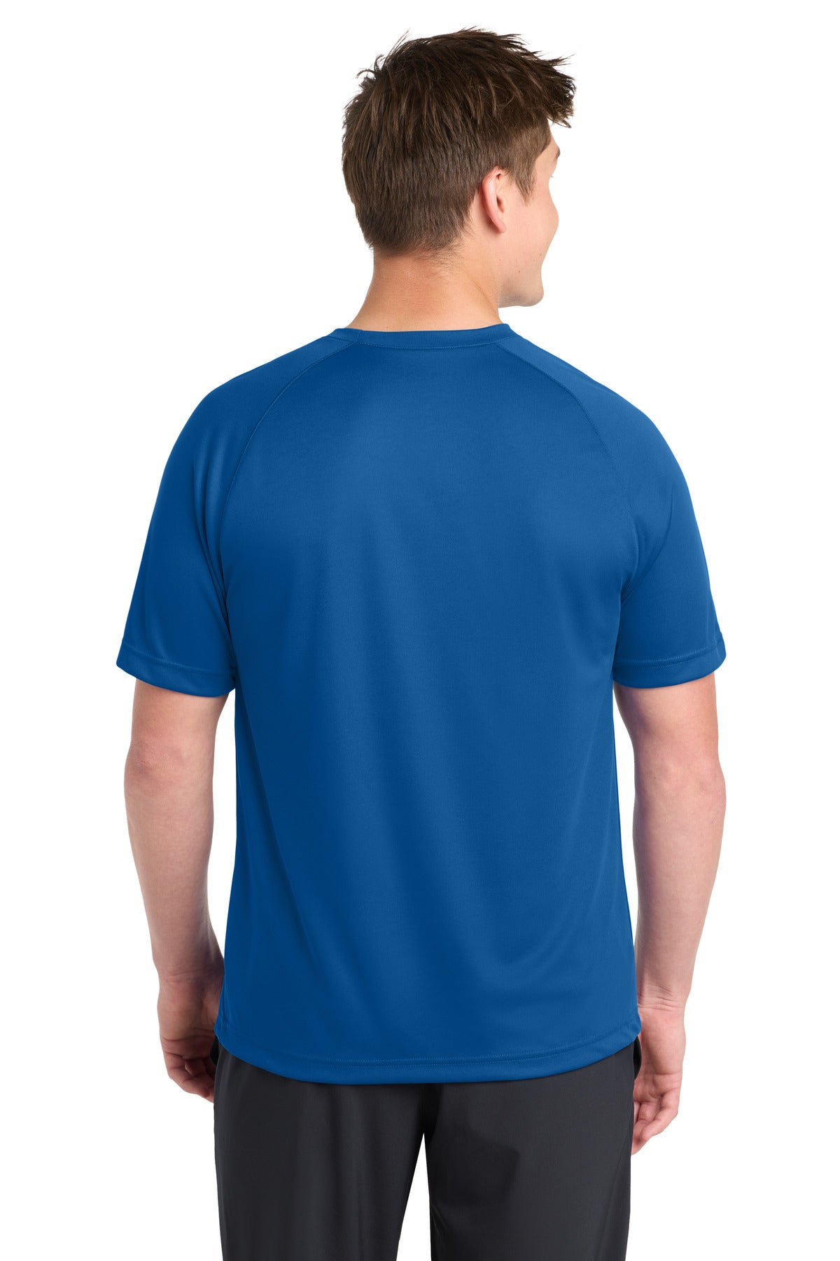 Sport-Tek Dry Zone Short Sleeve Raglan T-Shirt T473 - True Royal - Back