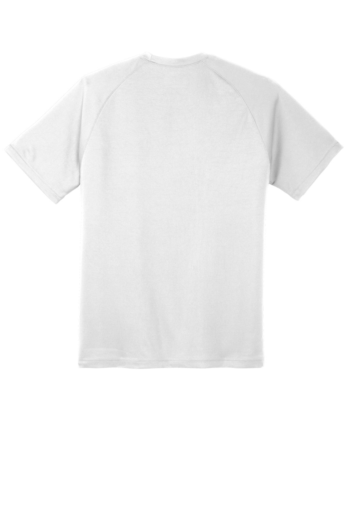 Sport-Tek Dry Zone Short Sleeve Raglan T-Shirt T473 - White - Back (flat)