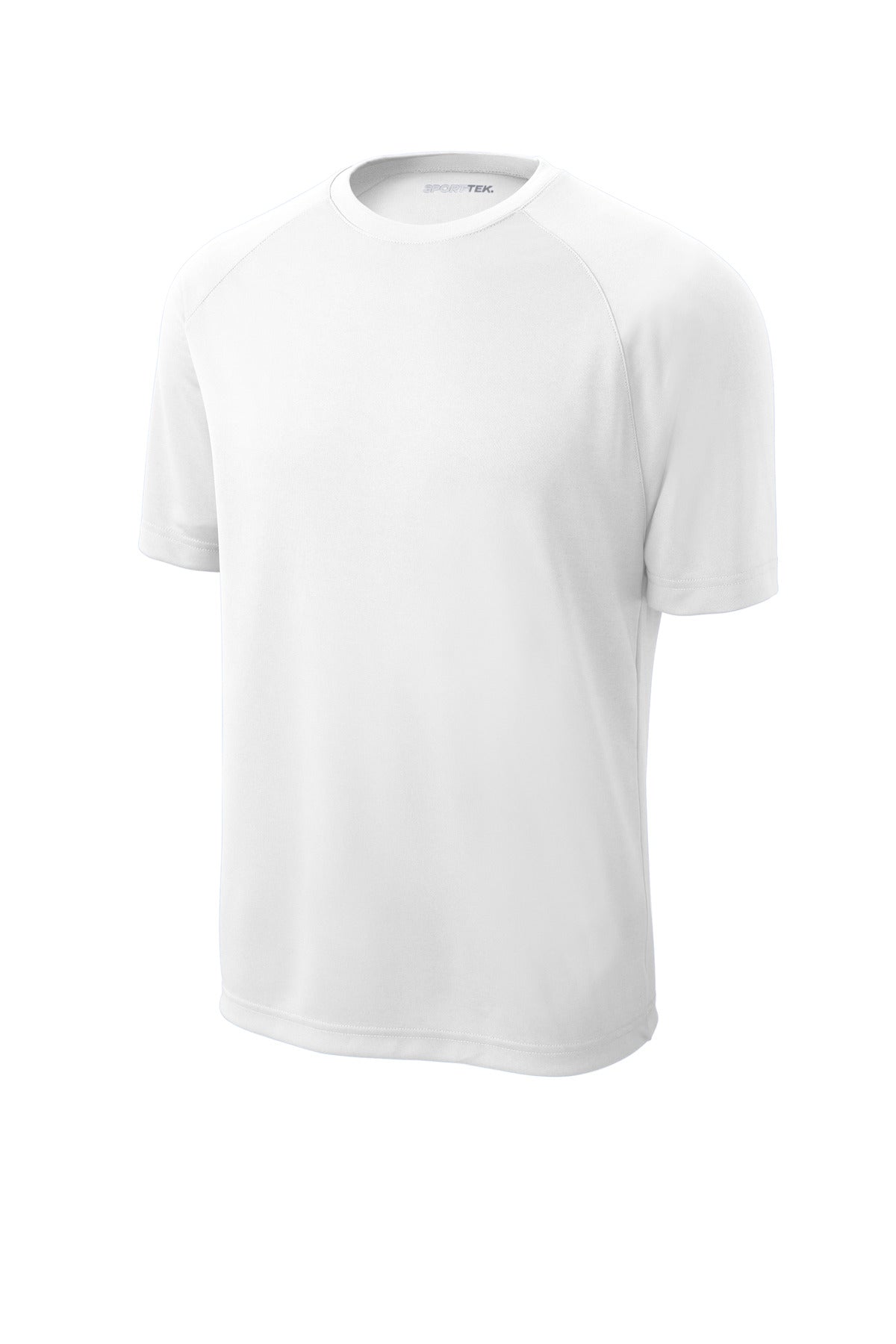 Sport-Tek Dry Zone Short Sleeve Raglan T-Shirt T473 - White - Front (flat)