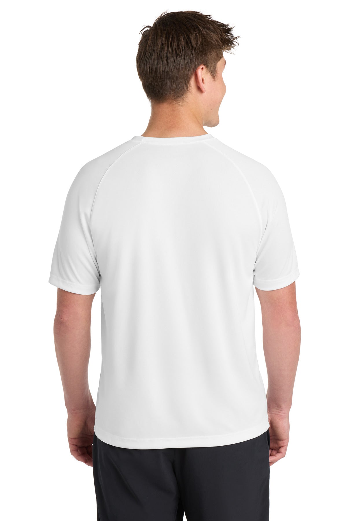 Sport-Tek Dry Zone Short Sleeve Raglan T-Shirt T473 - White - Back