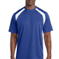Sport-Tek Dry Zone Colorblock Crew T478 - True Royal/ White - Front