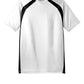 Sport-Tek Dry Zone Colorblock Crew T478 - White/ Black - Front (flat)