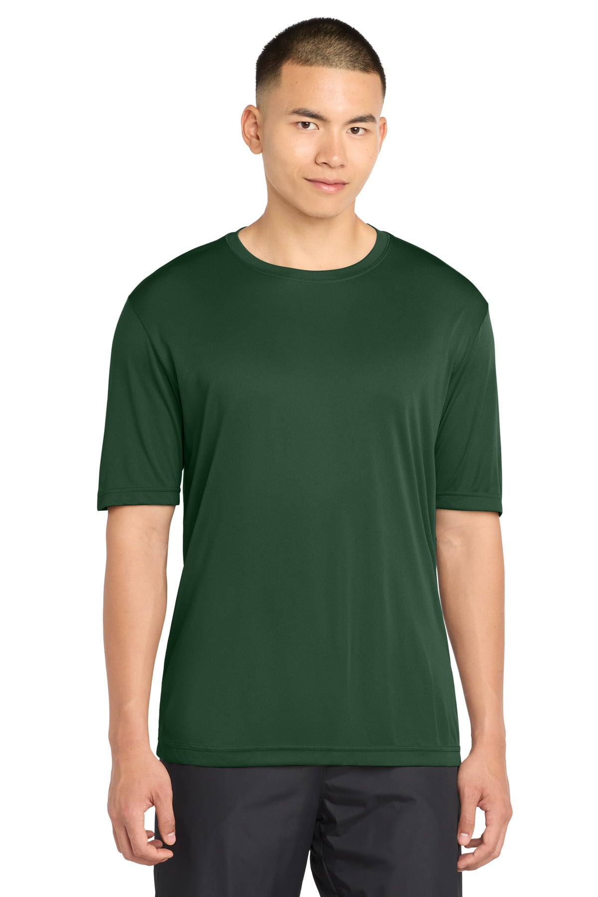 Sport-Tek Tall PosiCharge Competitor Tee TST350 - Forest Green - Front