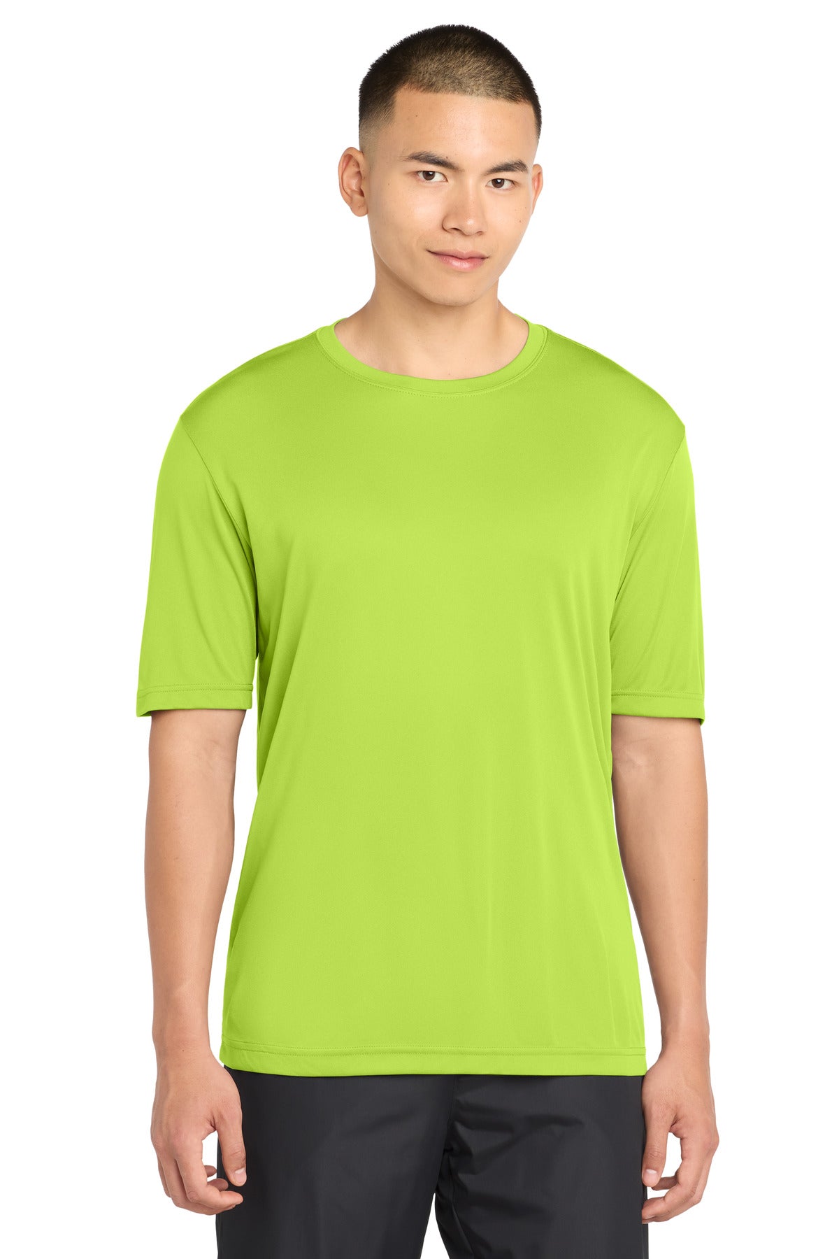 Sport-Tek Tall PosiCharge Competitor Tee TST350 - Lime Shock - Front