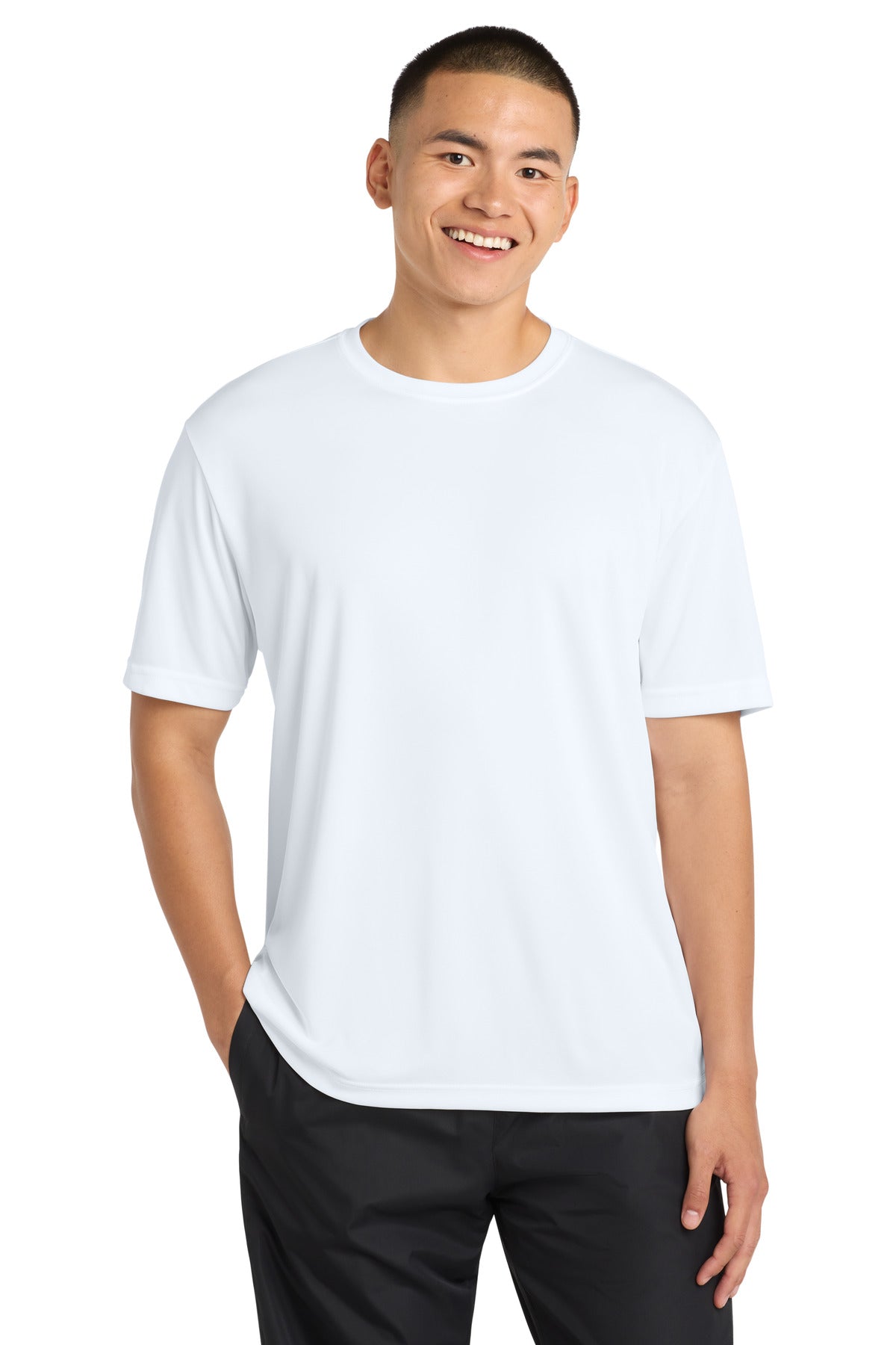 Sport-Tek Tall PosiCharge Competitor Tee TST350 - White - Front