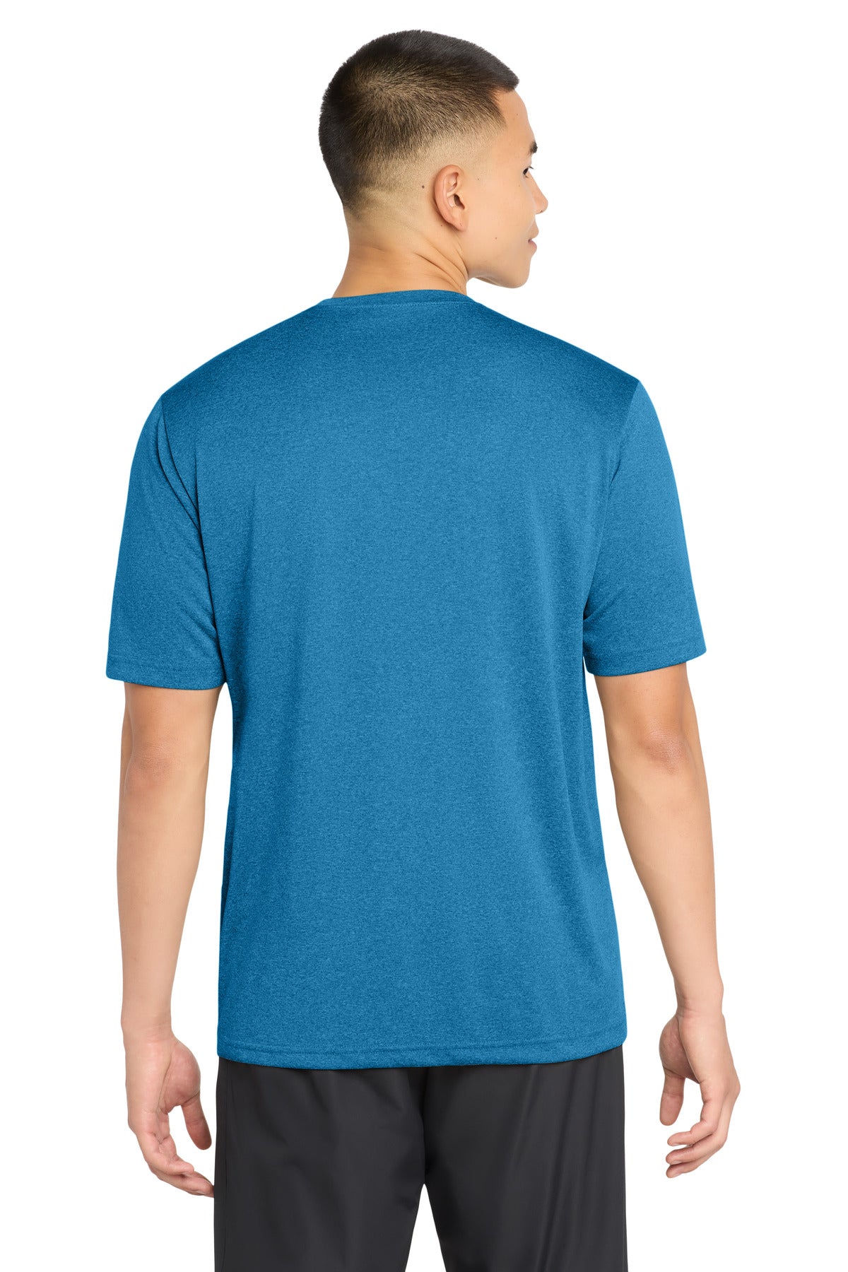 Sport-Tek Tall Heather Contender Tee TST360 - Blue Wake Heather - Back