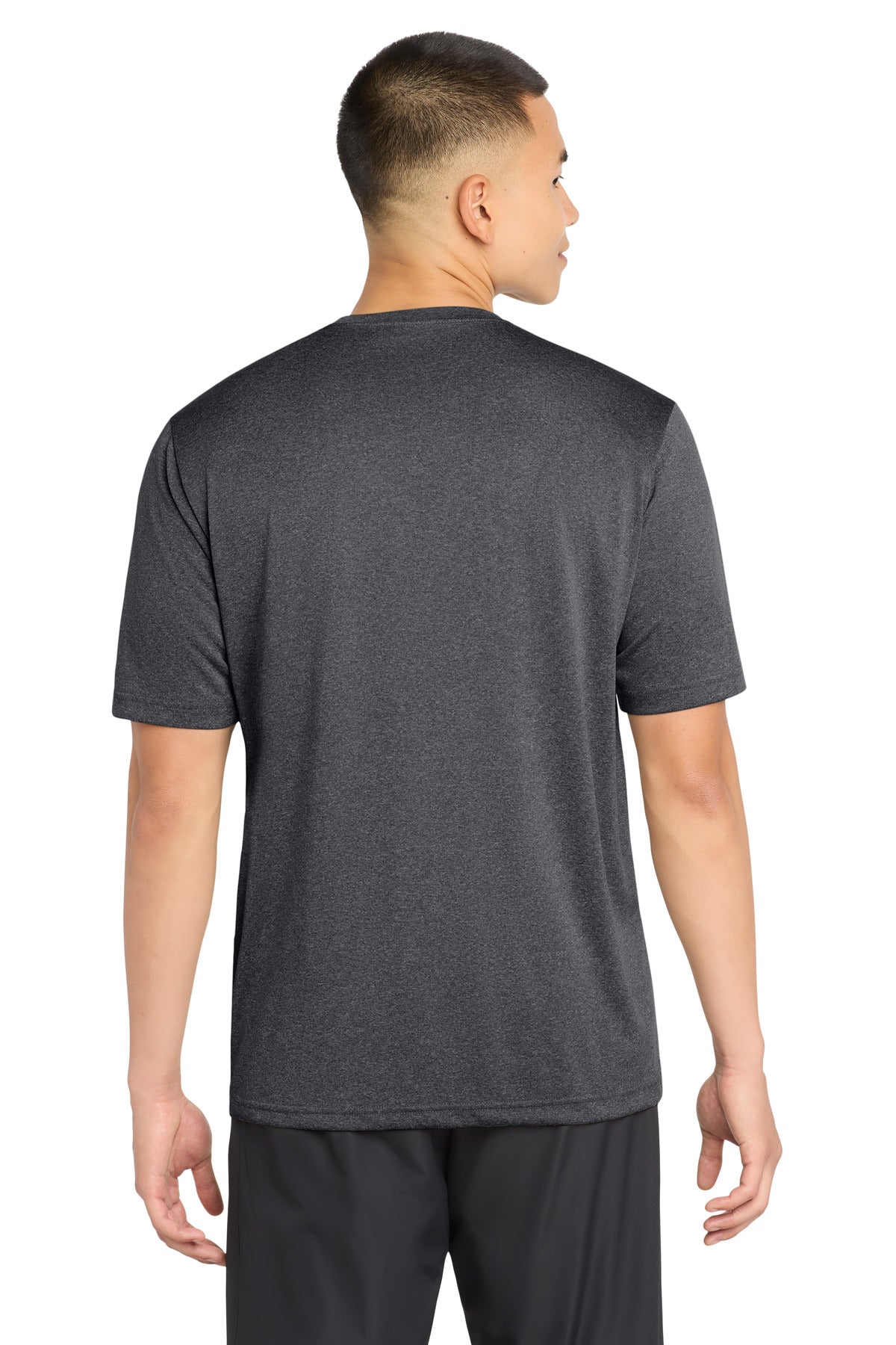 Sport-Tek Tall Heather Contender Tee TST360 - Graphite Heather - Back