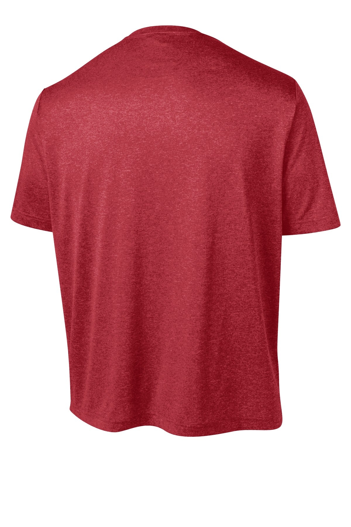 Sport-Tek Tall Heather Contender Tee TST360 - Scarlet Heather - Back (flat)