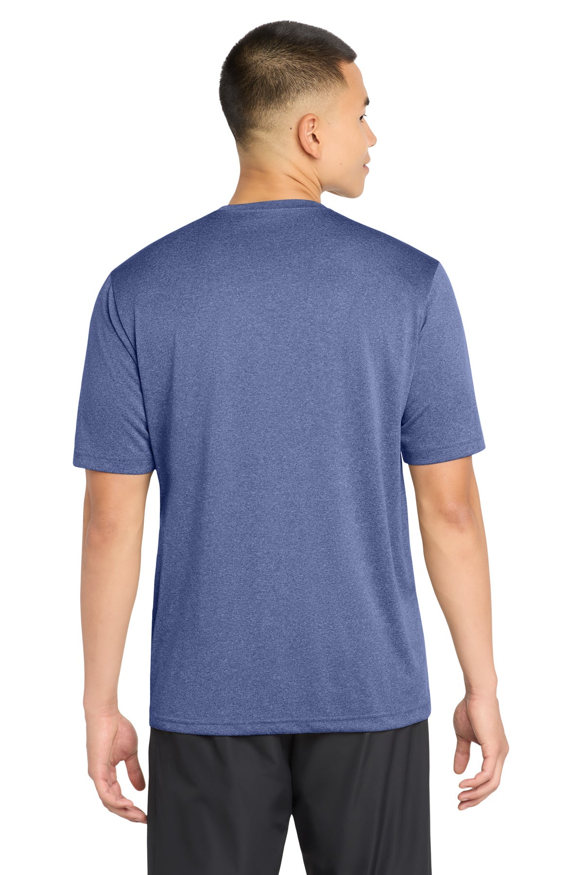 Sport-Tek Tall Heather Contender Tee TST360 - True Royal Heather - Back