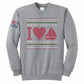 US Sailing Christmas Crewneck Sweatshirt - Ash Grey