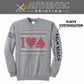 US Sailing Christmas Crewneck Sweatshirt - Ash Grey