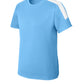 Sport-Tek Youth Competitor United Crew YST100 - Carolina Blue/ White - Front (flat)