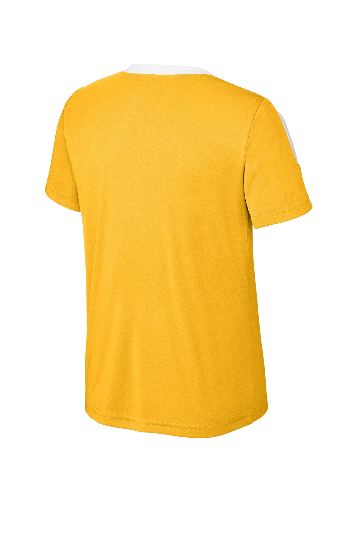 Sport-Tek Youth Competitor United Crew YST100 - Gold/ White - Back (flat)