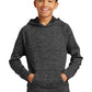Sport-Tek ®  Youth PosiCharge ®  Electric Heather Fleece Hooded Pullover. YST225