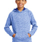 Sport-Tek ®  Youth PosiCharge ®  Electric Heather Fleece Hooded Pullover. YST225