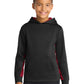 Sport-Tek ®  Youth Sport-Wick ®  CamoHex Fleece Colorblock Hooded Pullover.  YST239