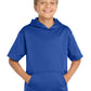 Sport-Tek  ®  Youth Sport-Wick  ®  Fleece Short Sleeve Hooded Pullover. YST251