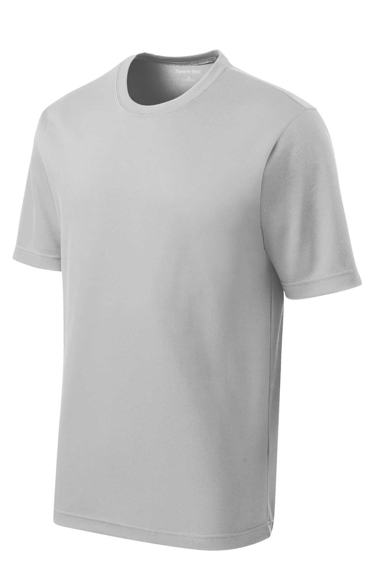 Sport-Tek Youth PosiCharge RacerMesh Tee YST340 - Silver - Front (flat)