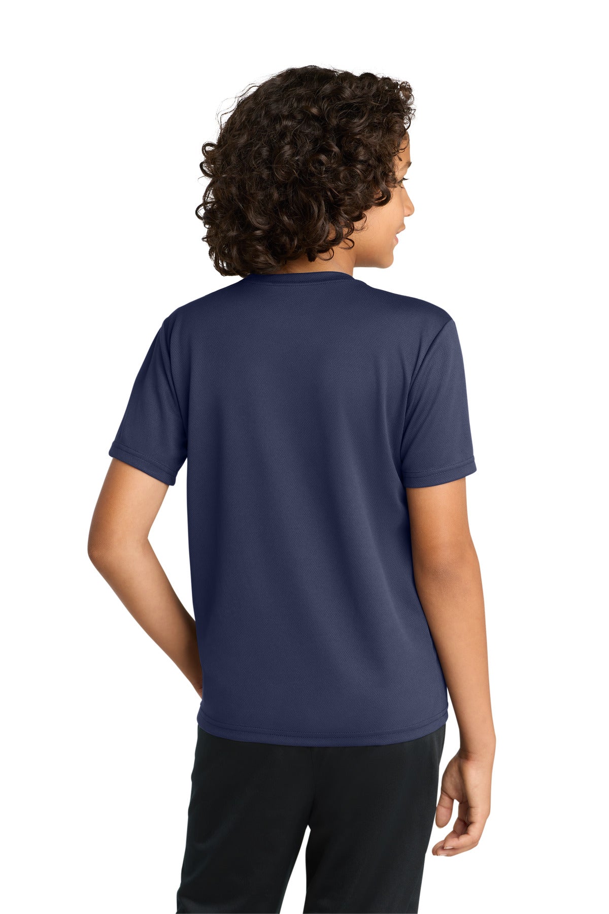 Sport-Tek Youth PosiCharge RacerMesh Tee YST340 - True Navy - Back