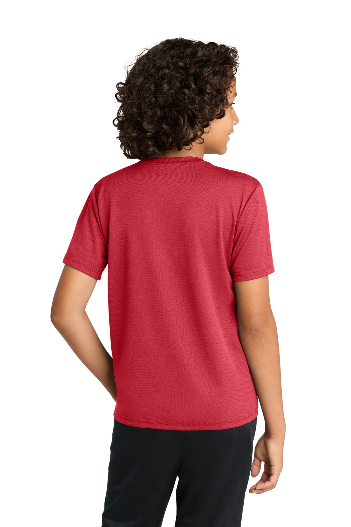 Sport-Tek Youth PosiCharge RacerMesh Tee YST340 - True Red - Back