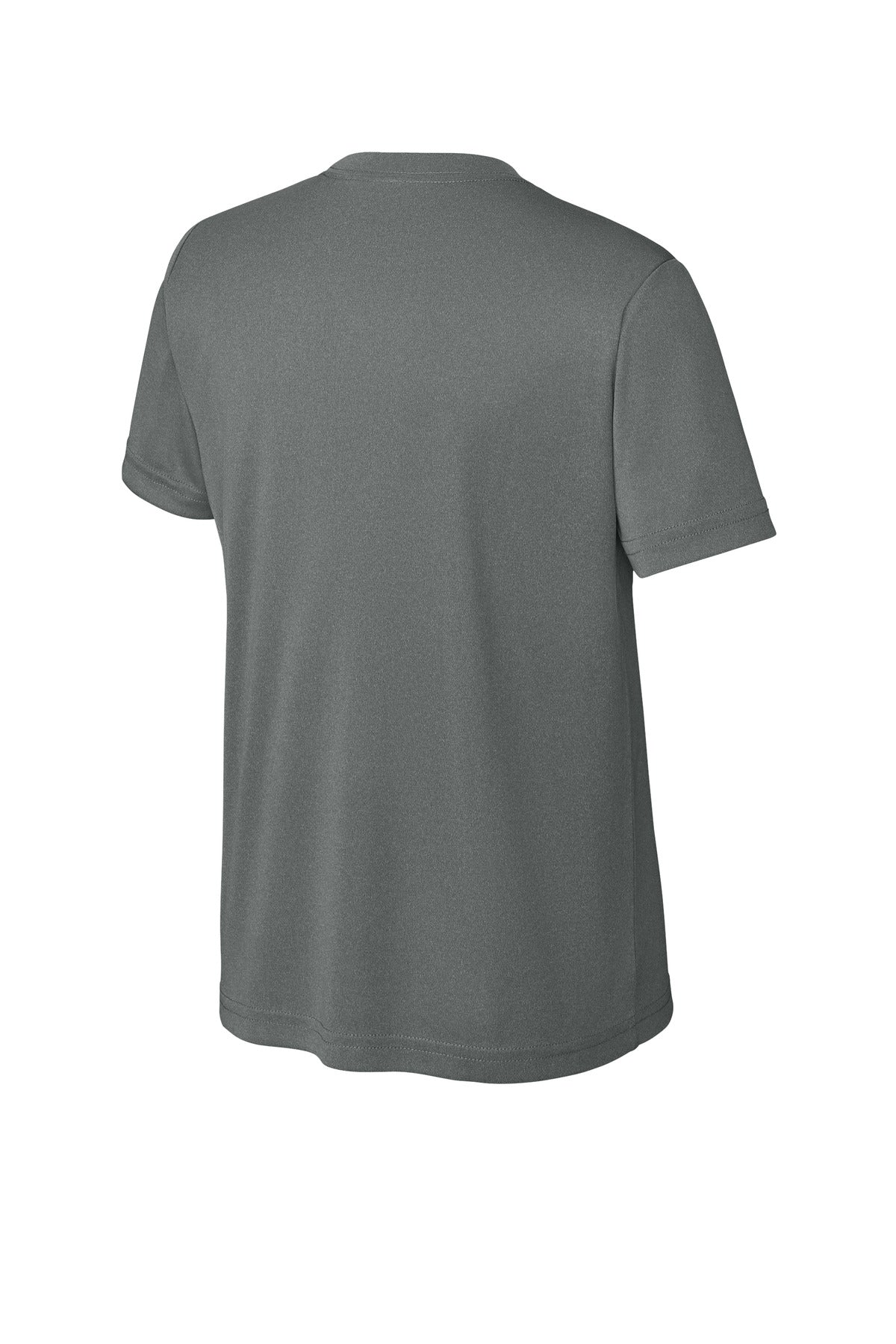 Sport-Tek Youth PosiCharge Competitor Tee YST350 - Iron Grey Heather - Back (flat)