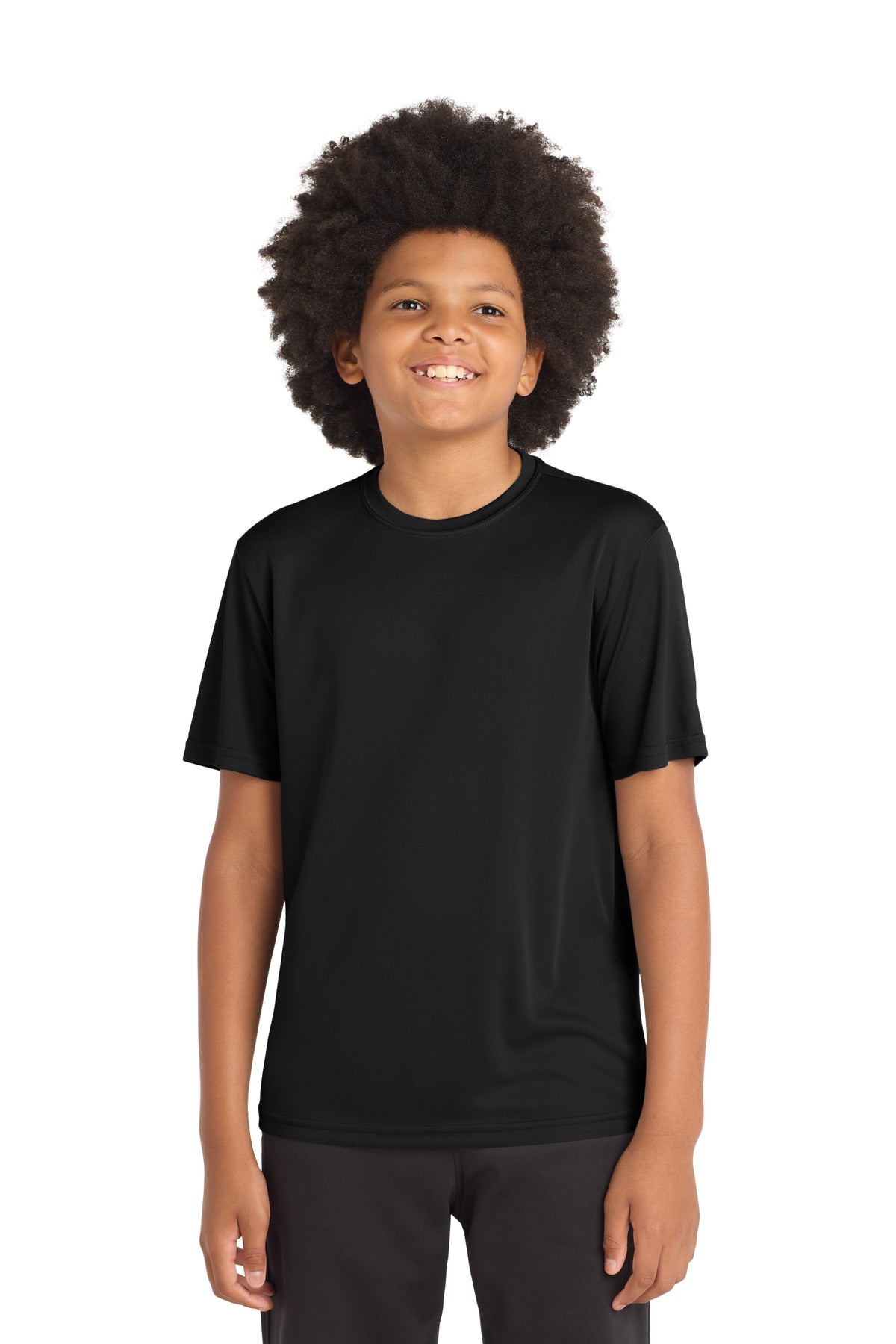 Sport-Tek Youth PosiCharge Competitor Tee YST350 - Black - Front