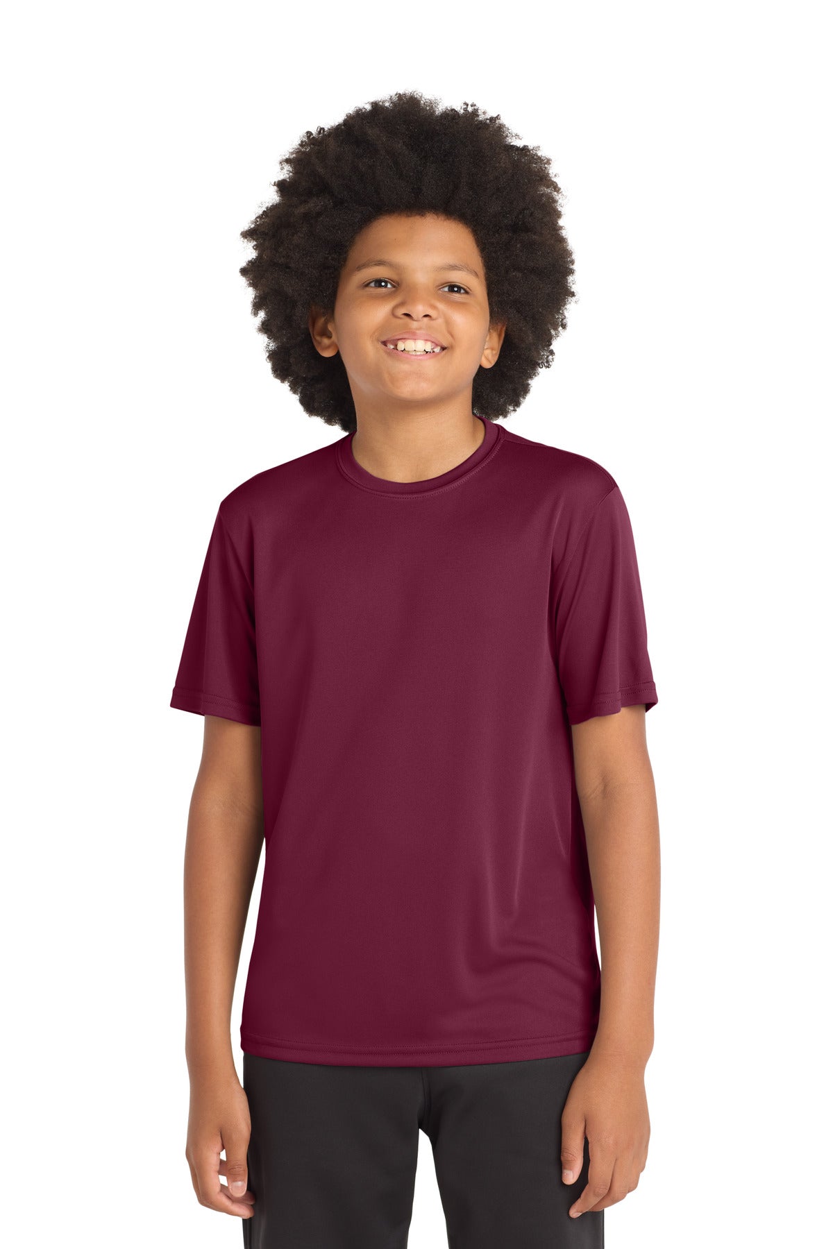 Sport-Tek Youth PosiCharge Competitor Tee YST350 - Cardinal - Front
