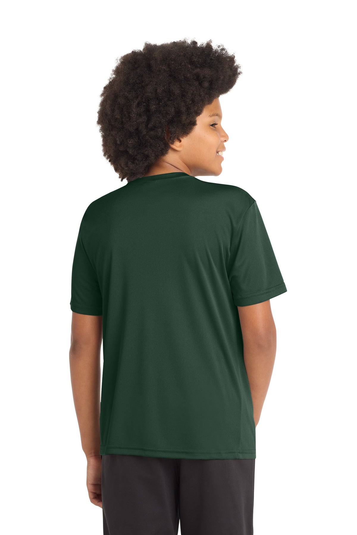Sport-Tek Youth PosiCharge Competitor Tee YST350 - Forest Green - Back