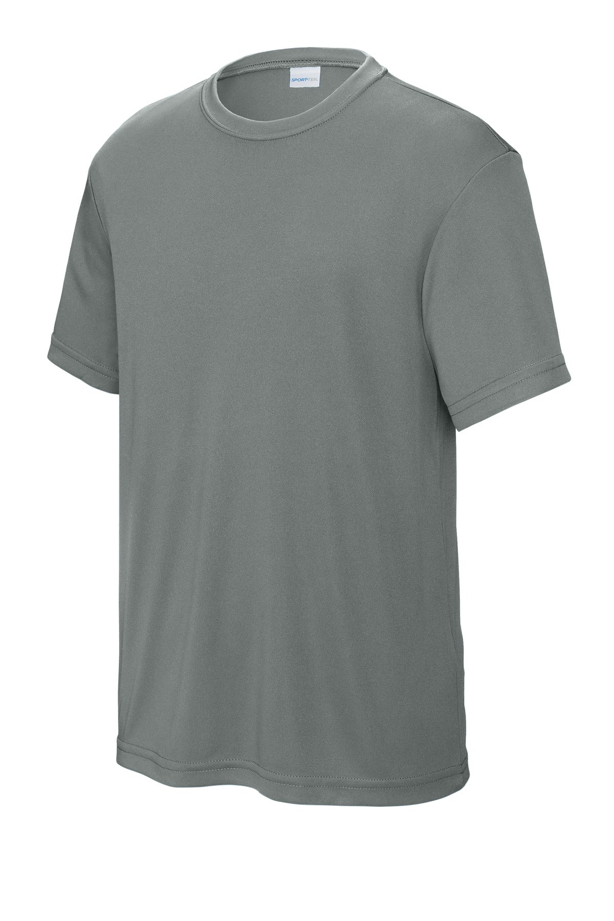 Sport-Tek Youth PosiCharge Competitor Tee YST350 - Grey Concrete - Front (flat)