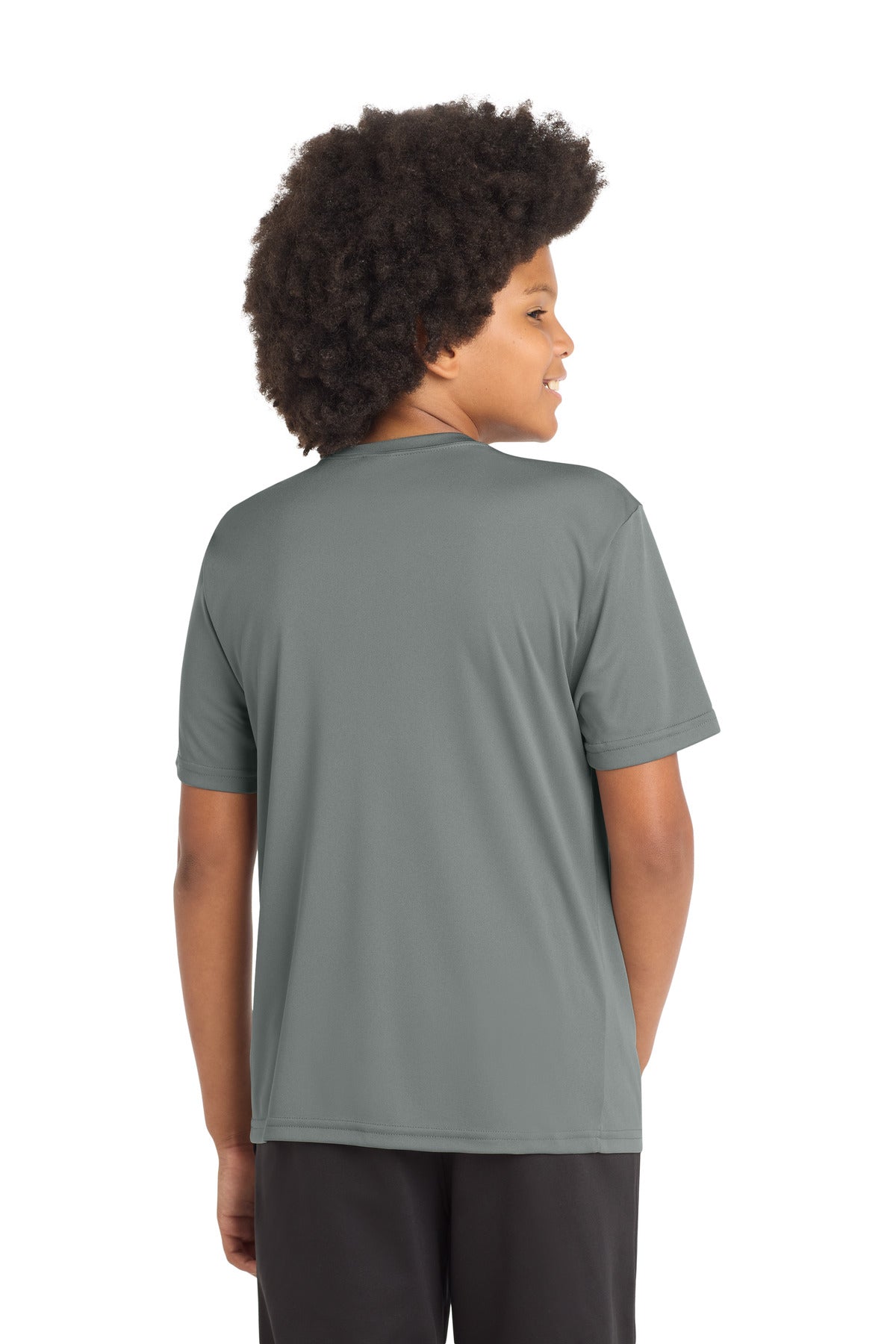 Sport-Tek Youth PosiCharge Competitor Tee YST350 - Grey Concrete - Back