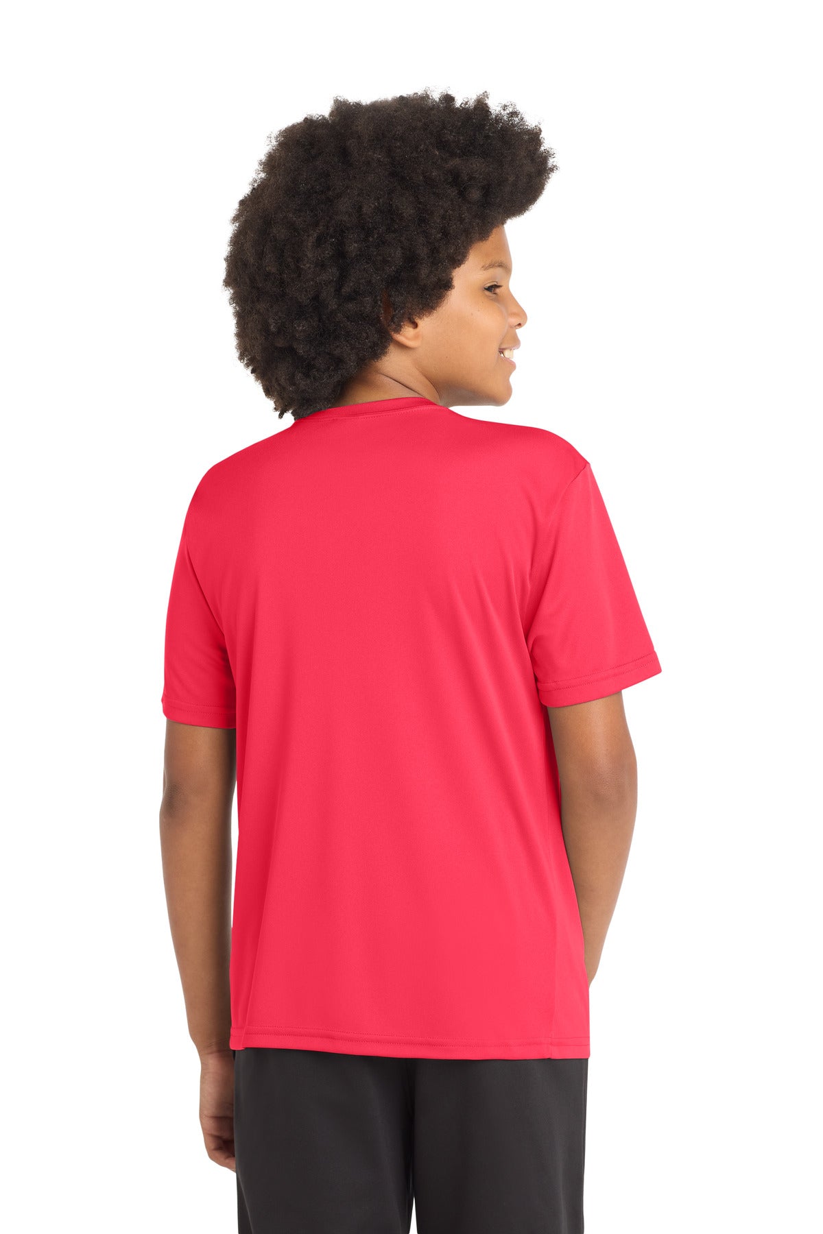 Sport-Tek Youth PosiCharge Competitor Tee YST350 - Hot Coral - Back