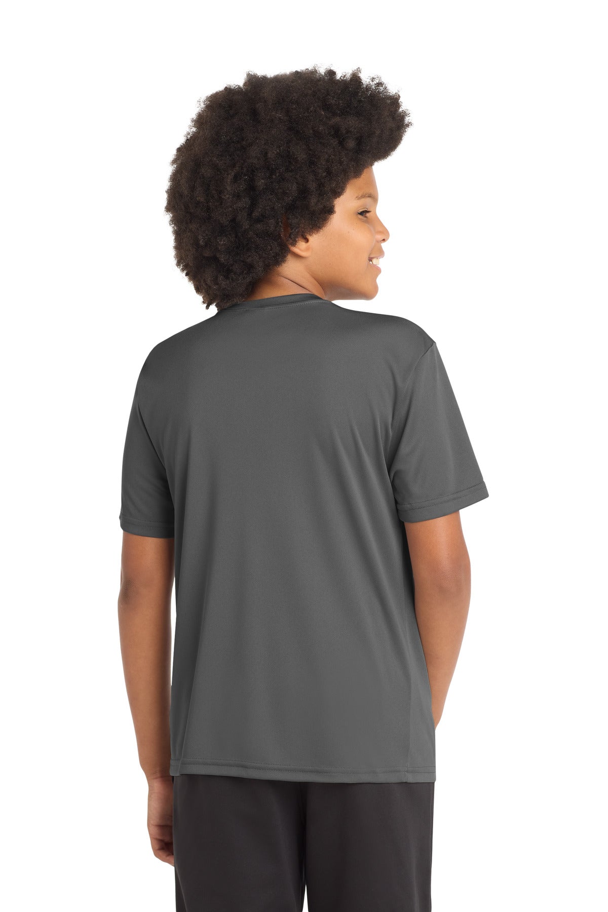 Sport-Tek Youth PosiCharge Competitor Tee YST350 - Iron Grey - Back
