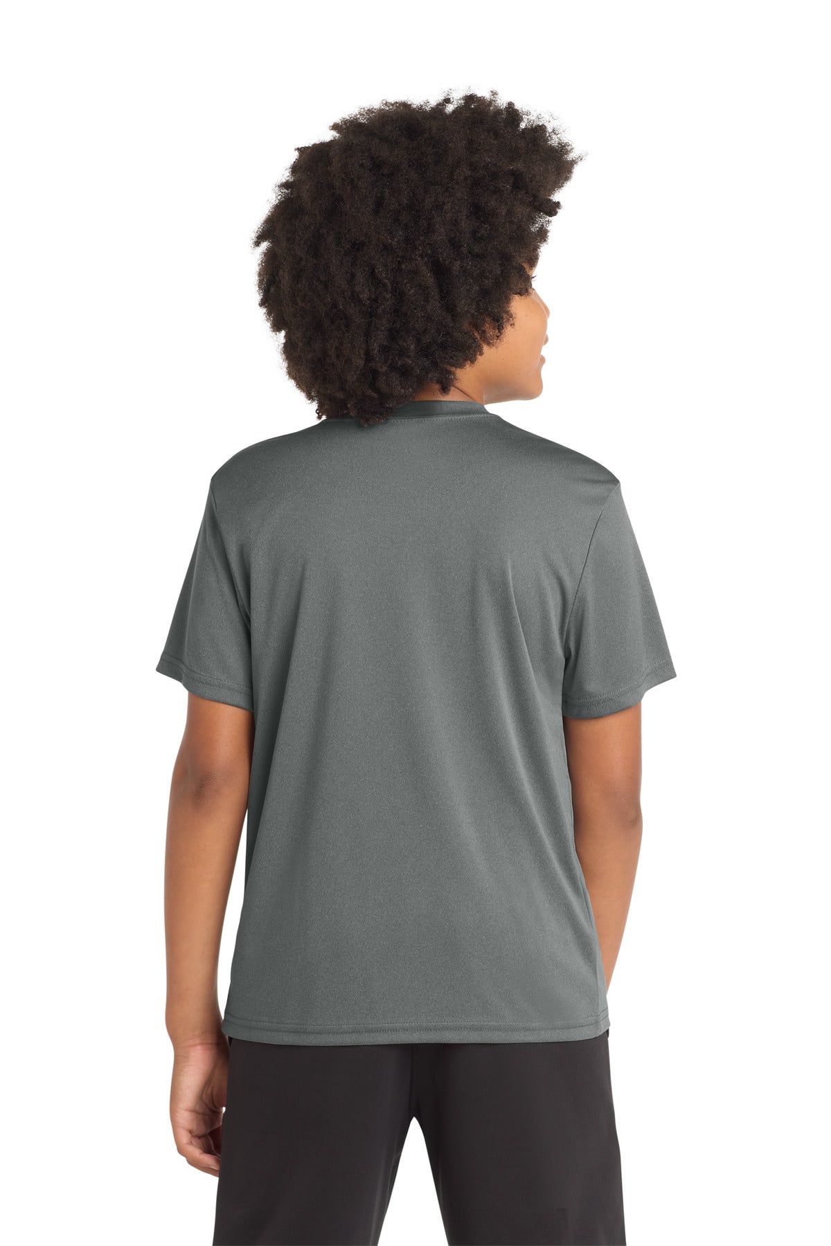 Sport-Tek Youth PosiCharge Competitor Tee YST350 - Iron Grey Heather - Back