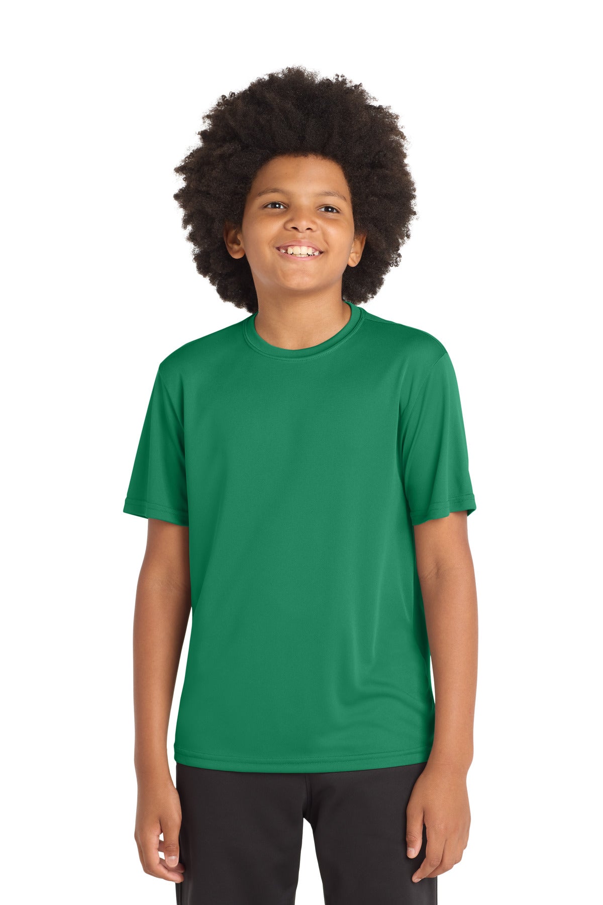 Sport-Tek Youth PosiCharge Competitor Tee YST350 - Kelly Green - Front