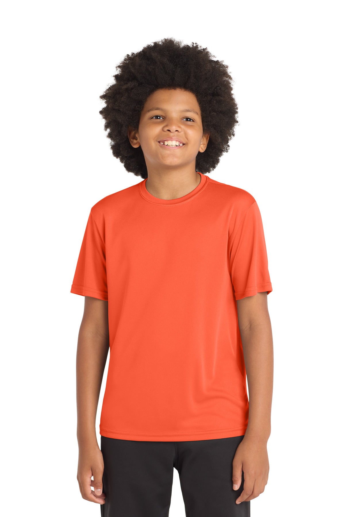 Sport-Tek Youth PosiCharge Competitor Tee YST350 - Neon Orange - Front