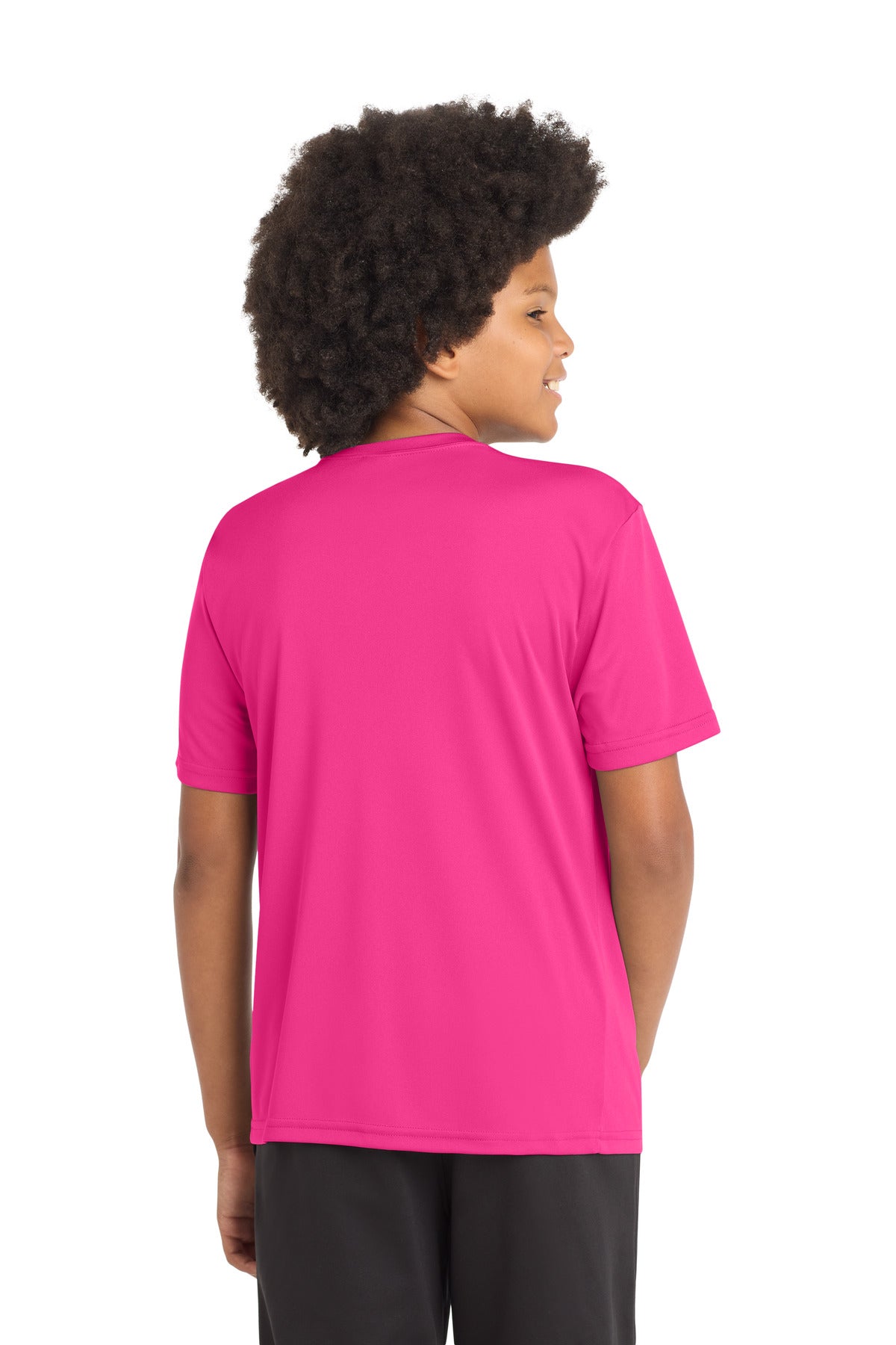 Sport-Tek Youth PosiCharge Competitor Tee YST350 - Neon Pink - Back