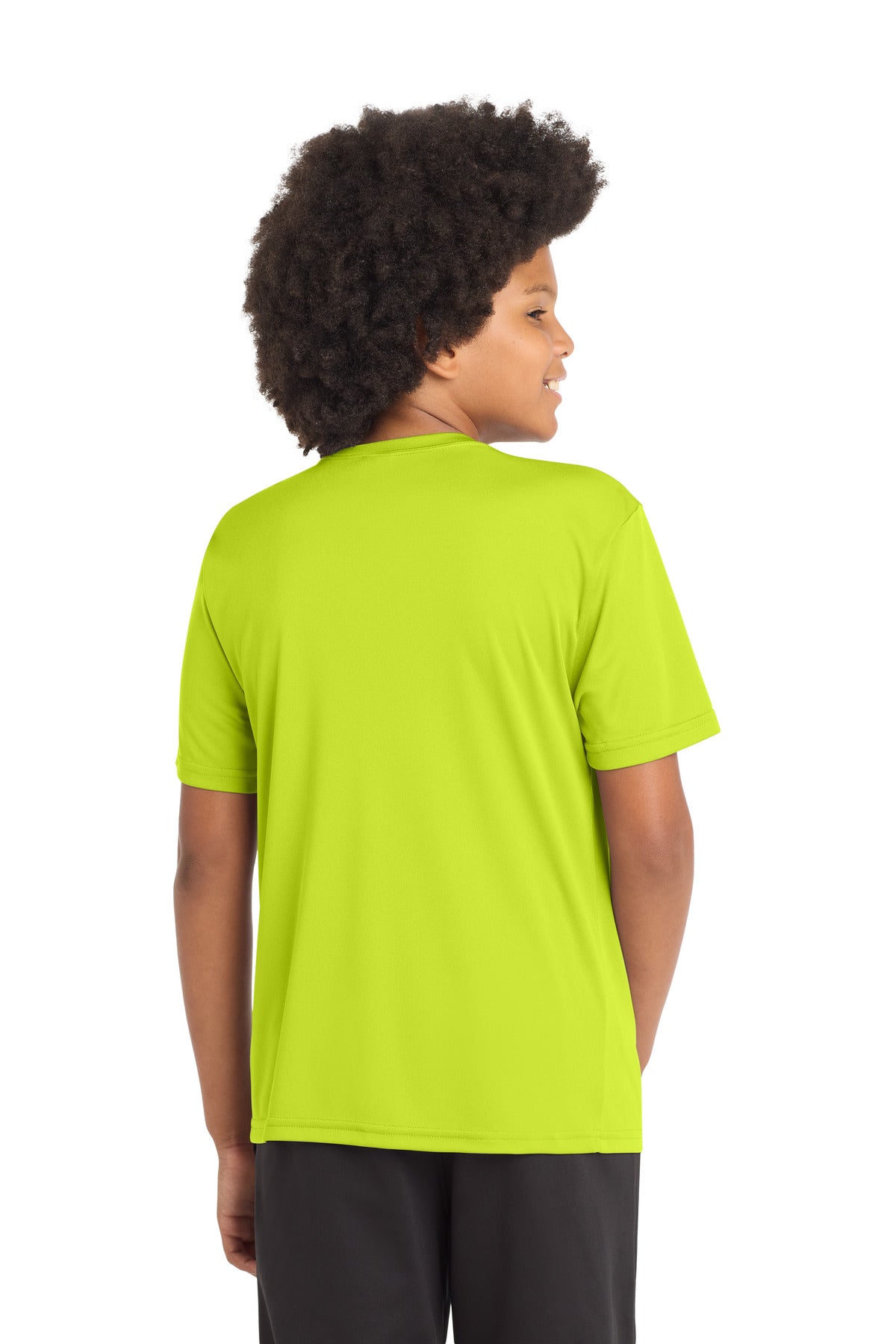 Sport-Tek Youth PosiCharge Competitor Tee YST350 - Neon Yellow - Back