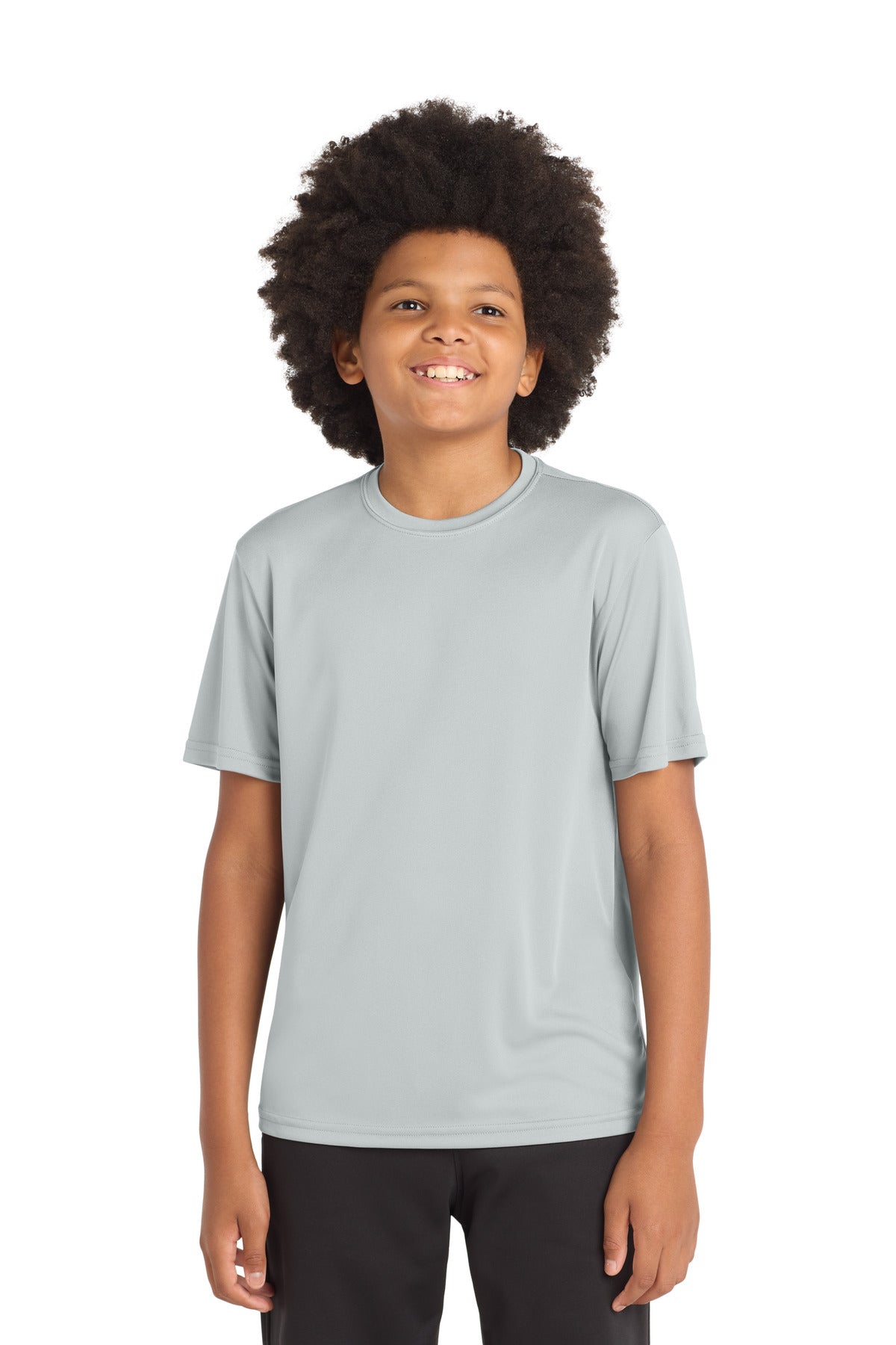 Sport-Tek Youth PosiCharge Competitor Tee YST350 - Silver - Front