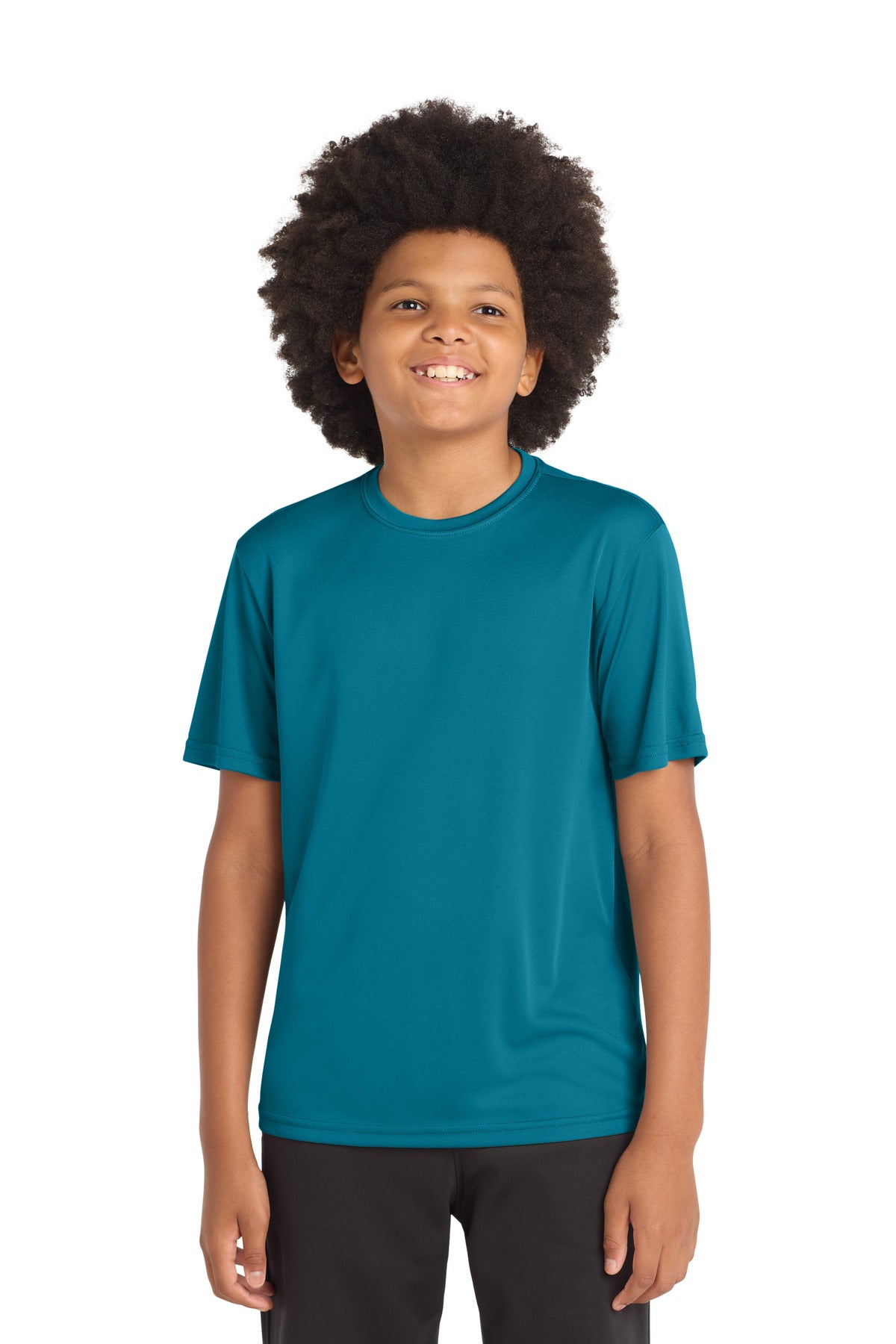 Sport-Tek Youth PosiCharge Competitor Tee YST350 - Tropic Blue - Front