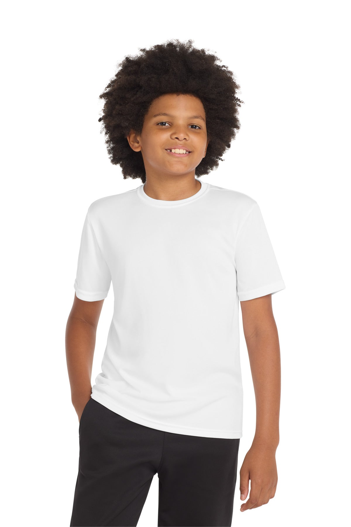 Sport-Tek Youth PosiCharge Competitor Tee YST350 - White - Front
