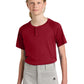 Sport-Tek ®  Youth PosiCharge ®  Competitor ™  2-Button Henley YST359