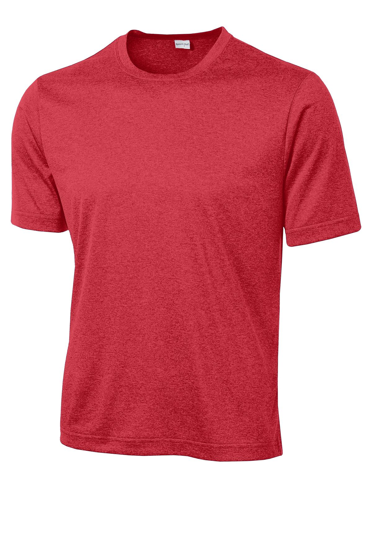 Sport-Tek Youth Heather Contender Tee YST360 - Scarlet Heather - Front (flat)