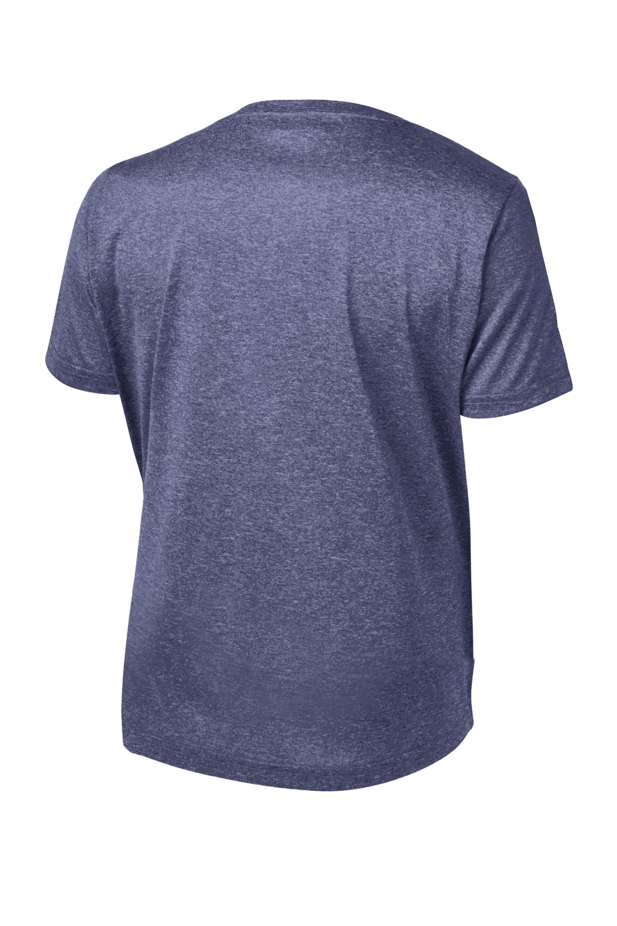 Sport-Tek Youth Heather Contender Tee YST360 - True Navy Heather - Back (flat)