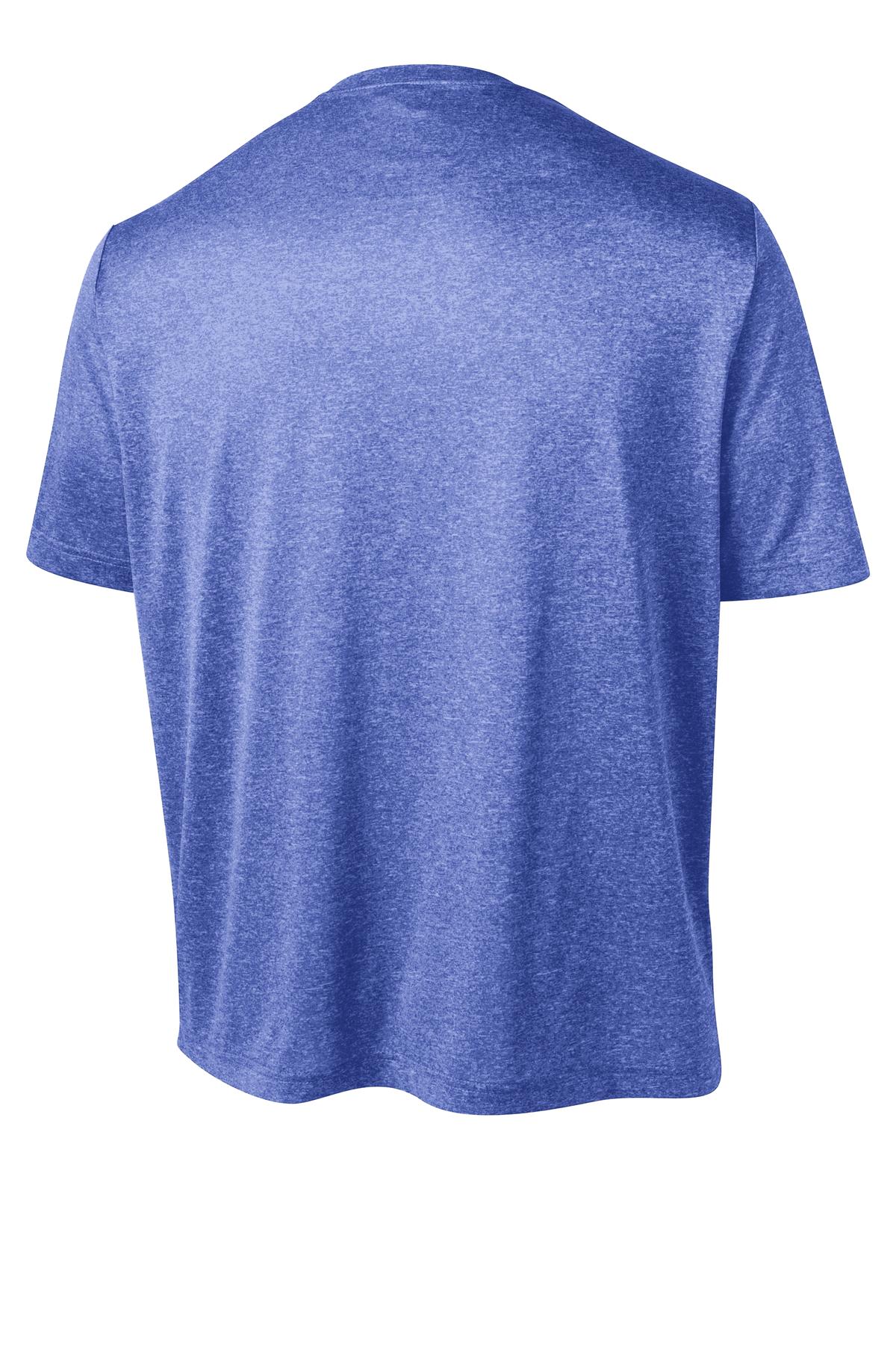 Sport-Tek Youth Heather Contender Tee YST360 - True Royal Heather - Back (flat)