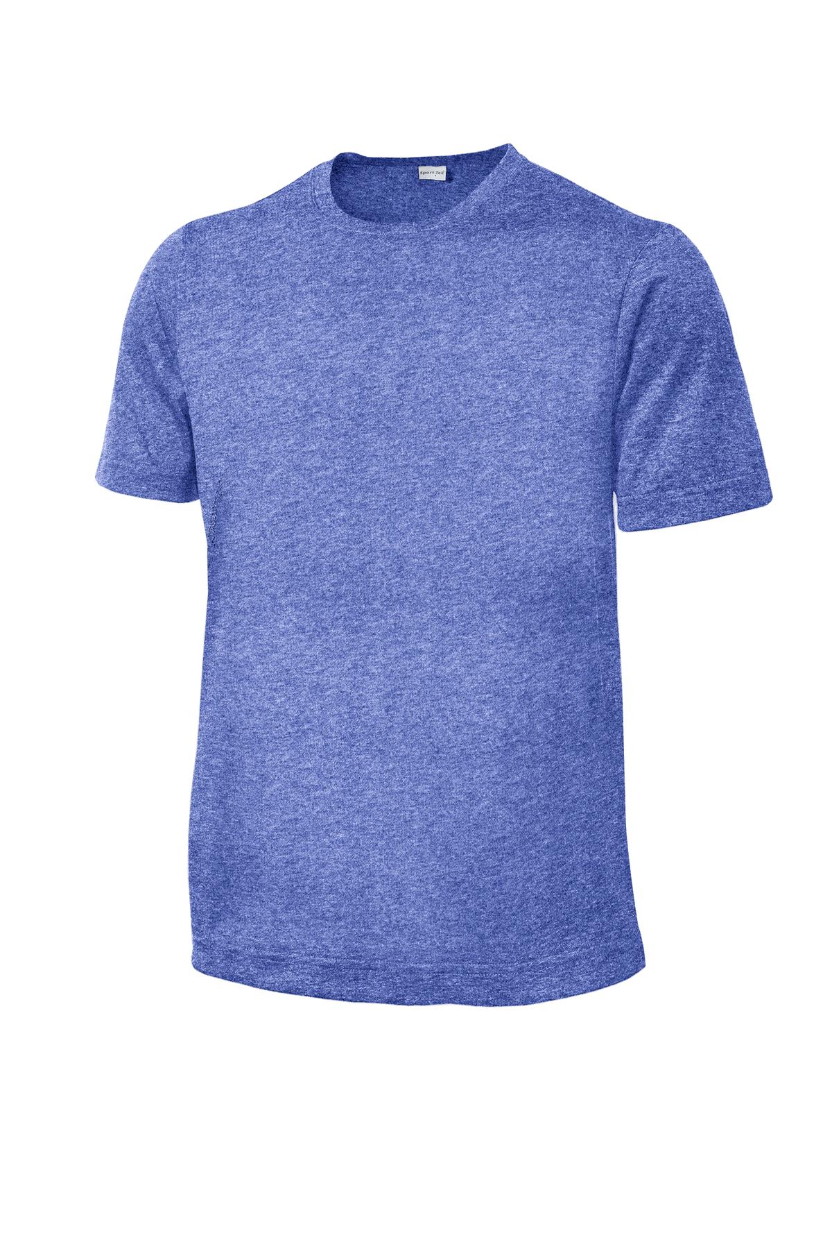 Sport-Tek Youth Heather Contender Tee YST360 - True Royal Heather - Front (flat)