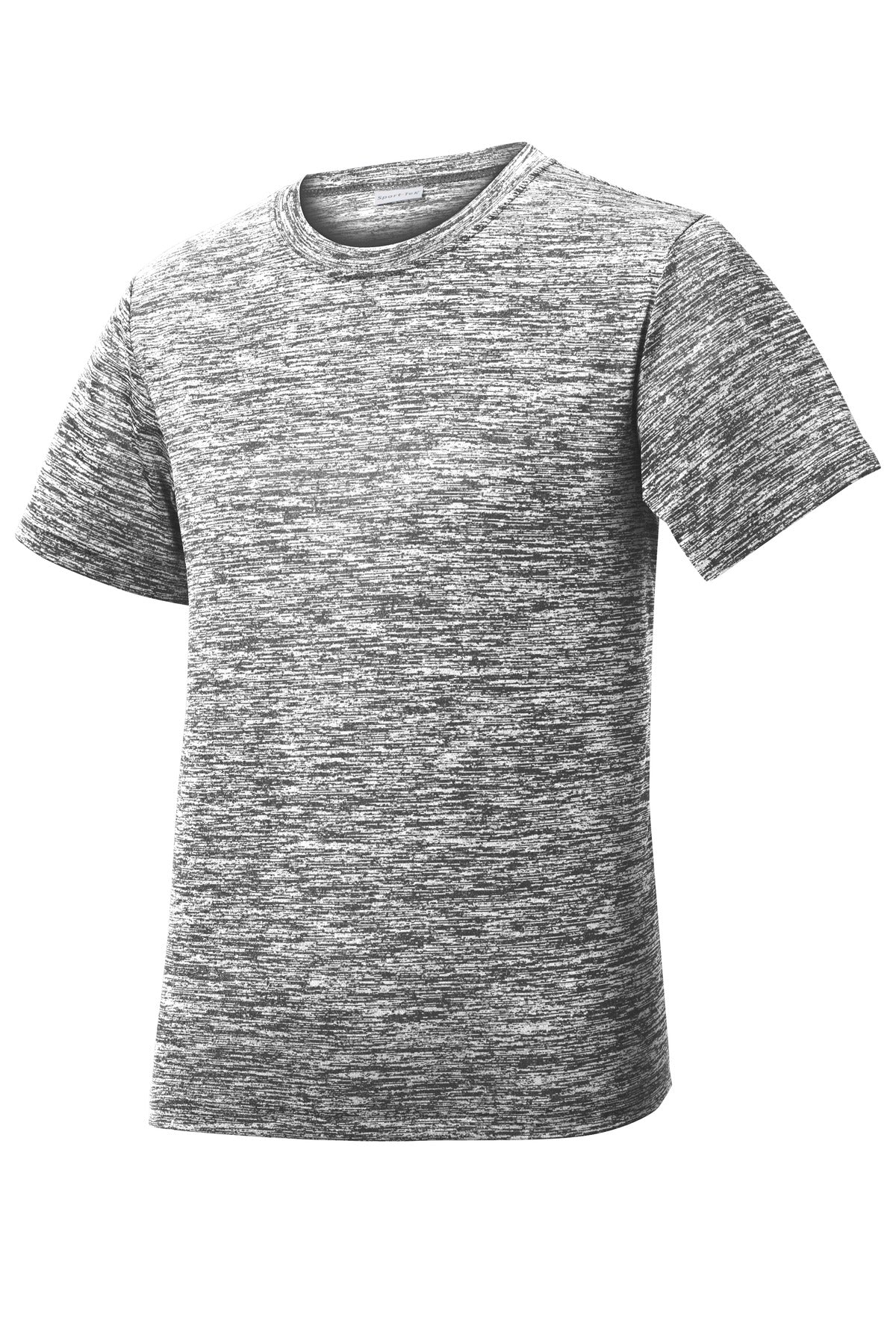 Sport-Tek Youth PosiCharge Electric Heather Tee YST390 - Black Electric - Front (flat)