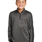 Sport-Tek  ®  Youth PosiCharge  ®  Electric Heather Colorblock 1/4-Zip Pullover. YST397